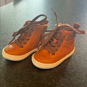 Cat & Jack Tan High-Top Kids Sneakers